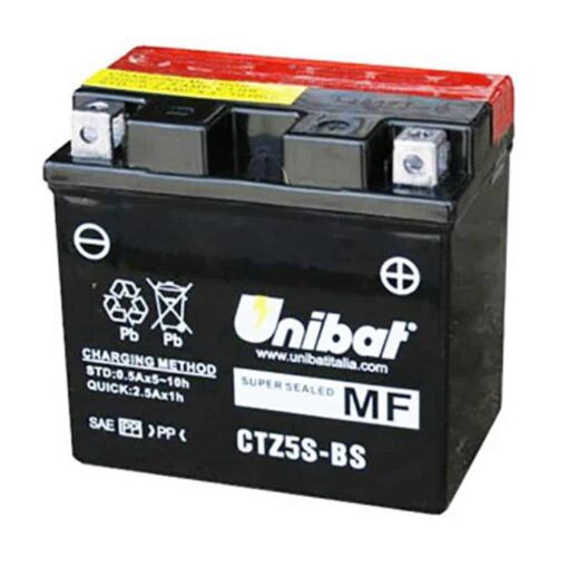 Акумулатор за мотор UNIBAT CTZ5S-BS 12V 4AH R+