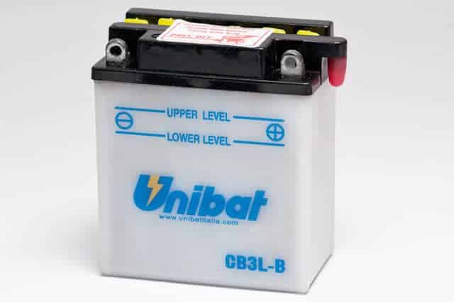 Акумулатор UNIBAT за мотор  12V 3AH R+ Акумулатор UNIBAT за мотор 12V 3AH R+