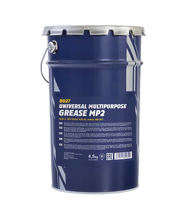 Грес MANNOL MP-2 Multipurpose Grease 8027 - 4.5kg Грес MANNOL MP-2 Multipurpose Grease 8027 - 4.5kg