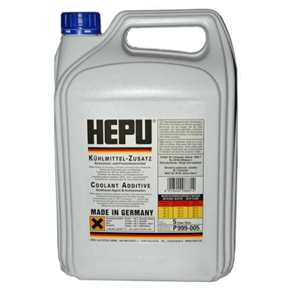 Син антифриз концентрат HEPU G11 80C 5L Син антифриз концентрат HEPU G11 80C 5L