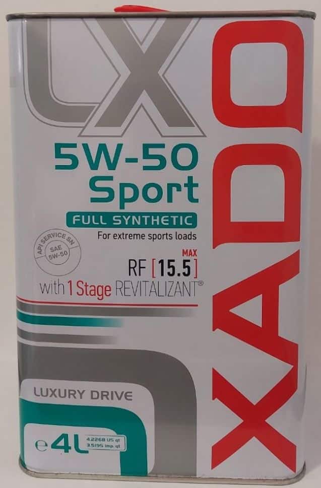 Масло XADO Luxury Drive 5W50 SN - 4L Масло XADO Luxury Drive 5W50 SN - 4L