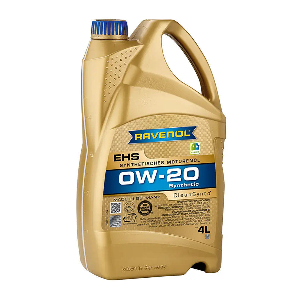 Масло RAVENOL EHS SAE 0W20 4L Масло RAVENOL EHS SAE 0W20 4L