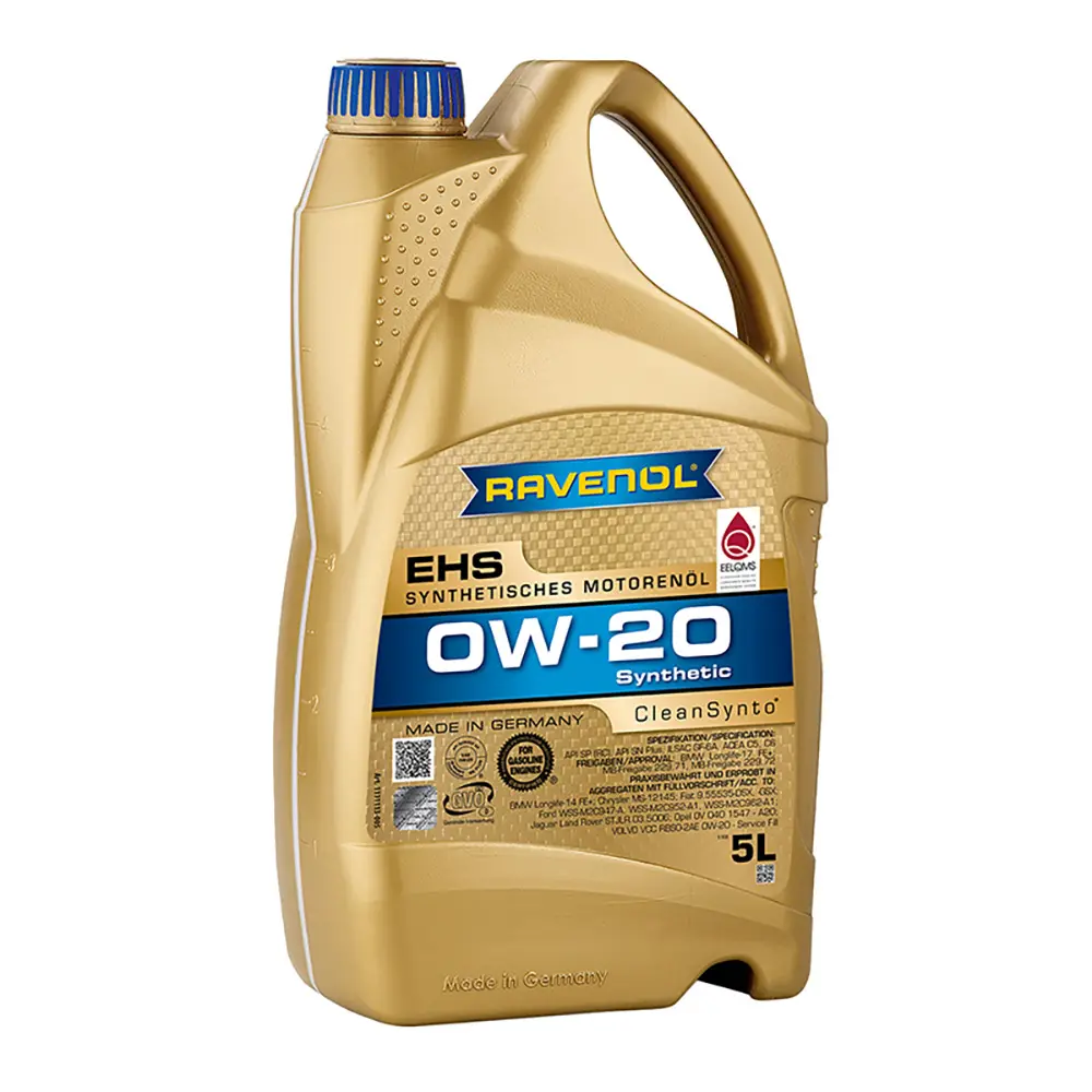 Масло RAVENOL EHS SAE 0W20 5L Масло RAVENOL EHS SAE 0W20 5L
