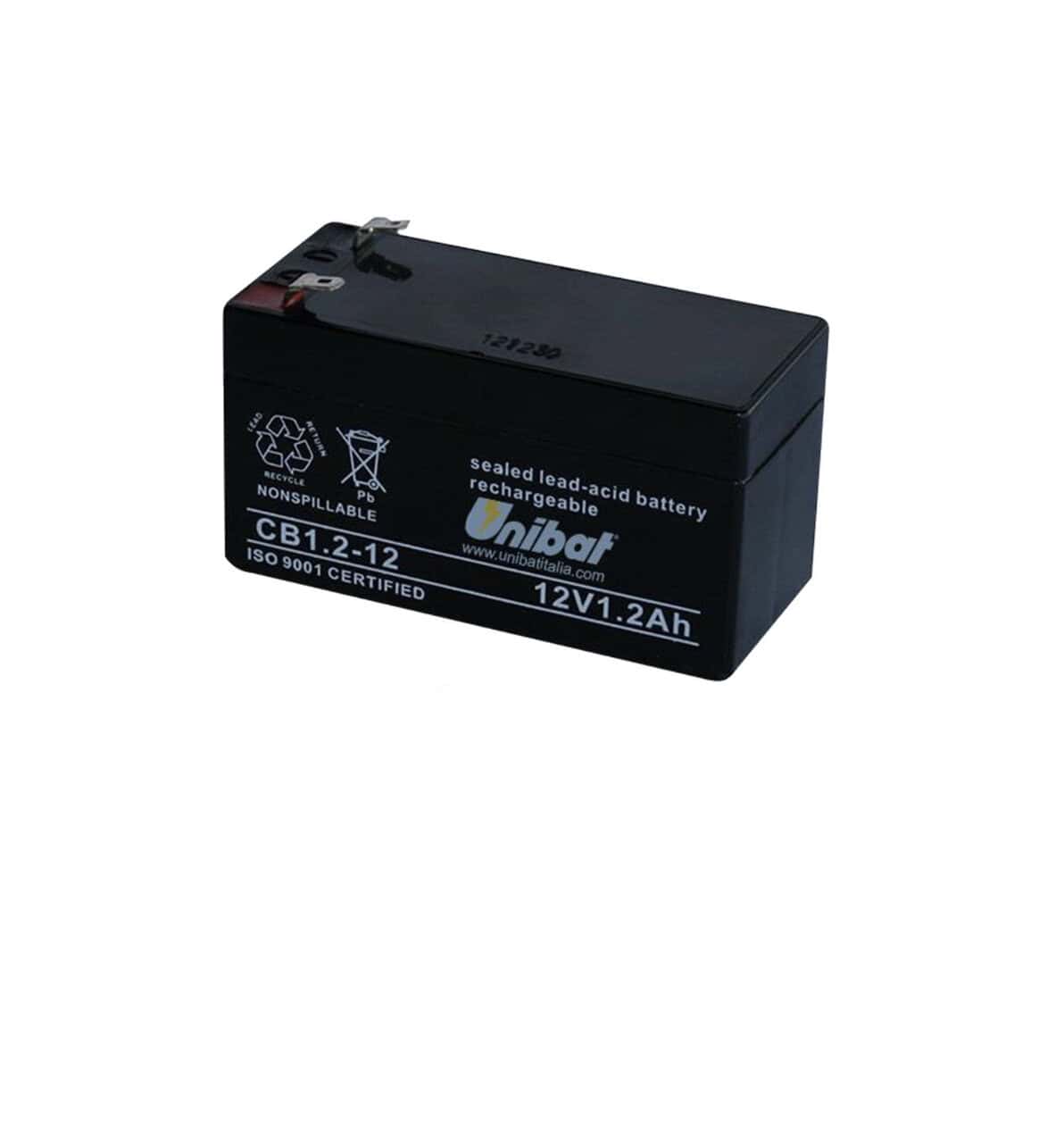 Акумулатор Unibat VRLA CB1.2-12 - 12V, 1.2Ah Акумулатор Unibat VRLA CB1.2-12 - 12V, 1.2Ah