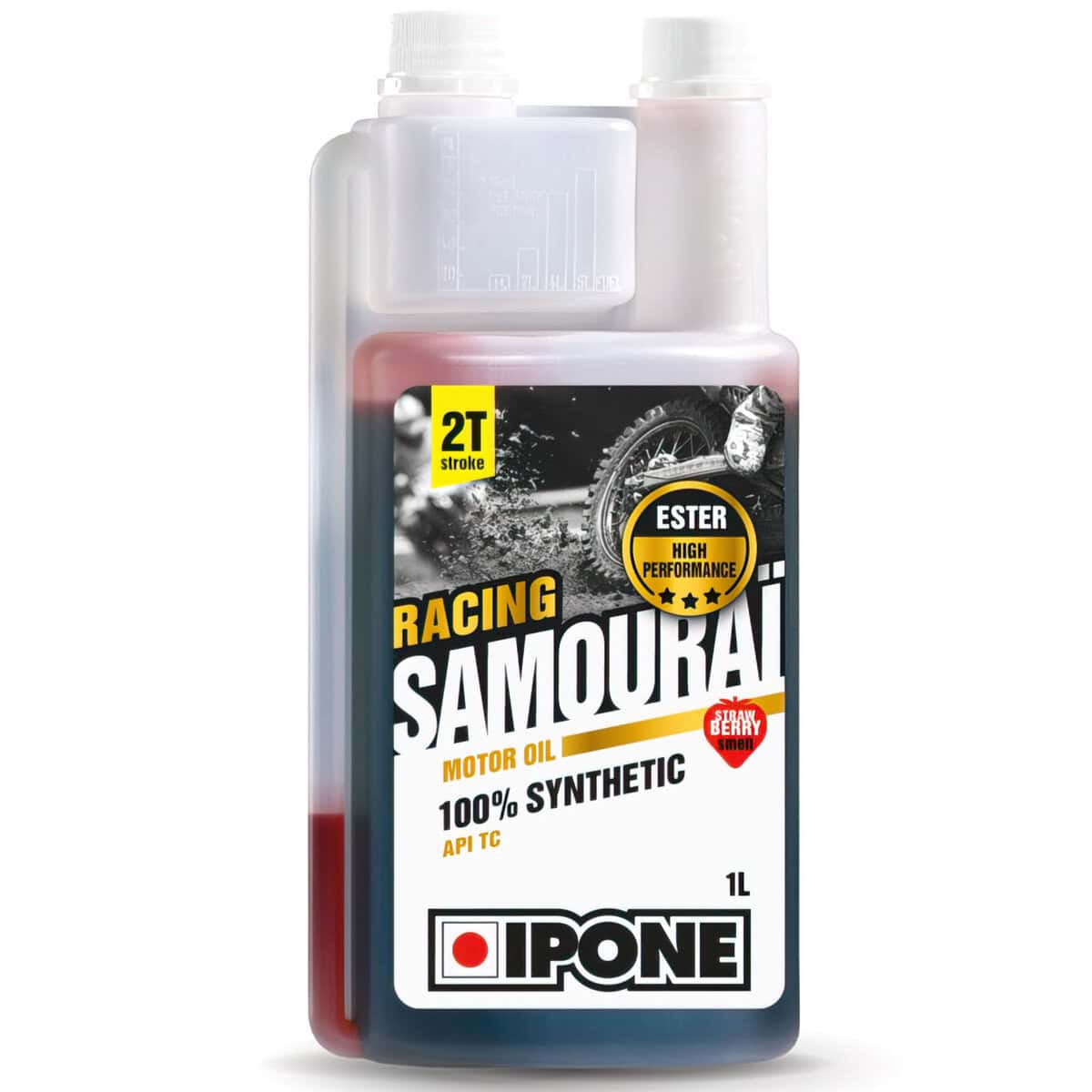 Масло IPONE SAMOURAI RACING FRAISE 2T 1L Масло IPONE SAMOURAI RACING FRAISE 2T 1L