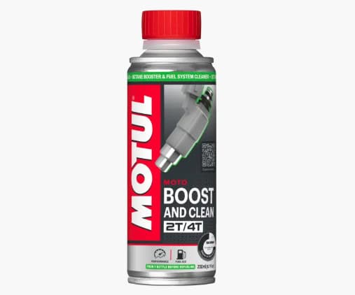Добавка MOTUL BOOST AND CLEAN MOTO 200ml Добавка MOTUL BOOST AND CLEAN MOTO 200ml