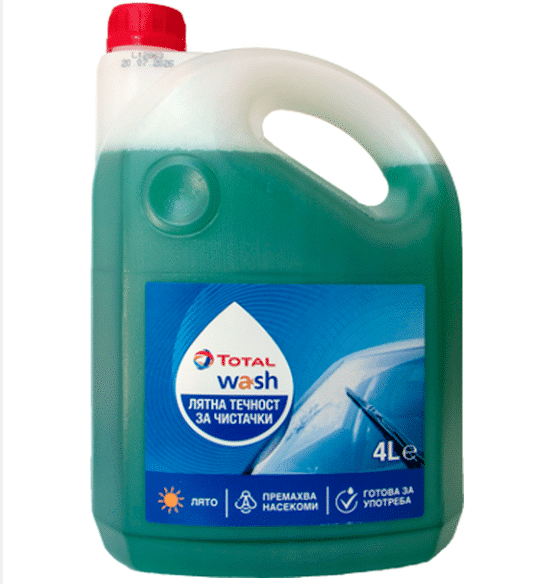 Лятна течност за чистачки TOTAL SUMMER WIPER FLUID 4L Лятна течност за чистачки TOTAL SUMMER WIPER FLUID 4L