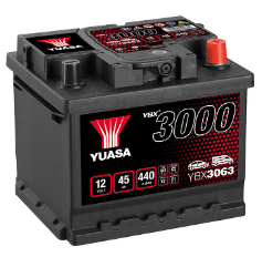 Акумулатор YUASA YBX3063 12V 45AH 440A R+