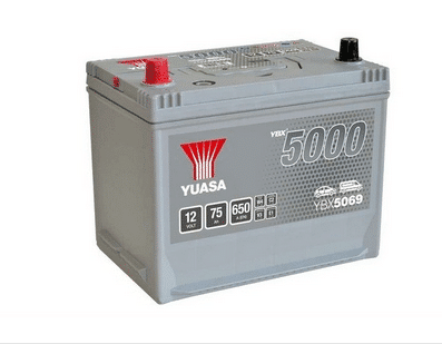 Акумулатор_YUASA_YBX5069_JIS_SMF_12V_75AH_650A_L+ Акумулатор YUASA YBX5069 JIS SMF 12V 75AH 650A L+ - Image 1