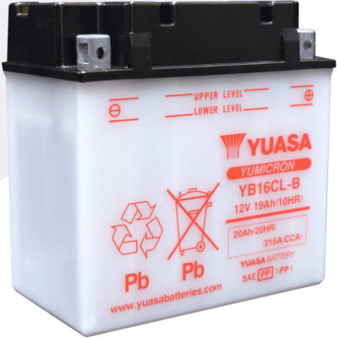Мото акумулатор YUASA YB16CL-B 12V 20AH 240A R + Мото акумулатор YUASA YB16CL-B 12V 20AH 240A R +