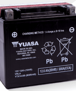 Мото акумулатор YUASA YTX14-BS 12V 12,6AH 210A L +