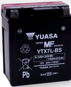 Помощен акумулатор YUASA YTX7L-BS 12V 6.3AH 100A R+